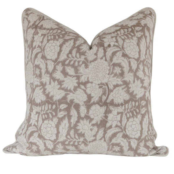 Lucie Taupe Pillow Cover | Laurel & Blush