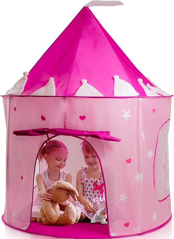 Play22 Play Tent Princess Castle Pink - Kids Tent Features Glow in The Dark Stars - Portable Kids... | Amazon (CA)