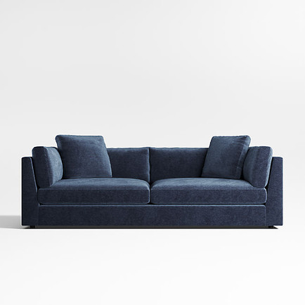 Deep Bench-Cushion Sofa, Made in the USA