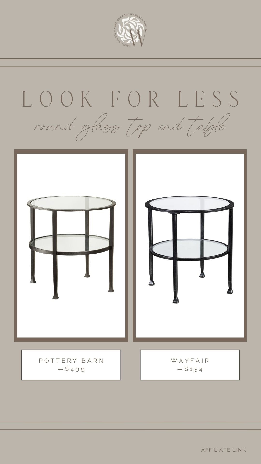 I love a designer style for way less! This iron glass top accent table is beautiful! A timeless piece to add to any main living space.

#LTKHome