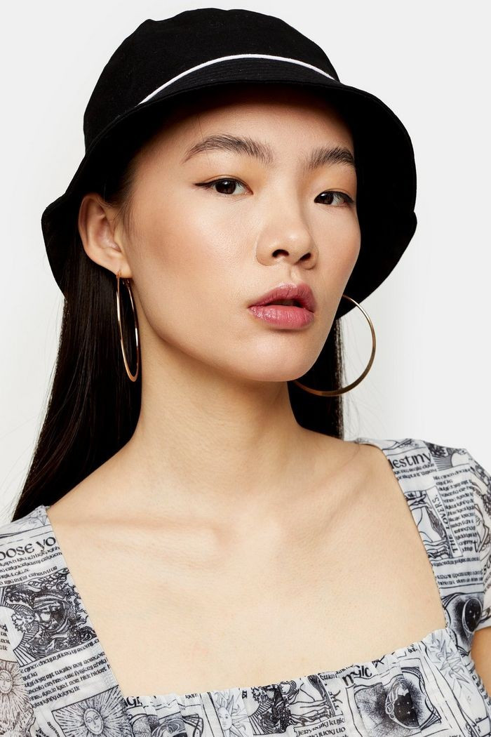 Black Piped Bucket Hat | Topshop UK