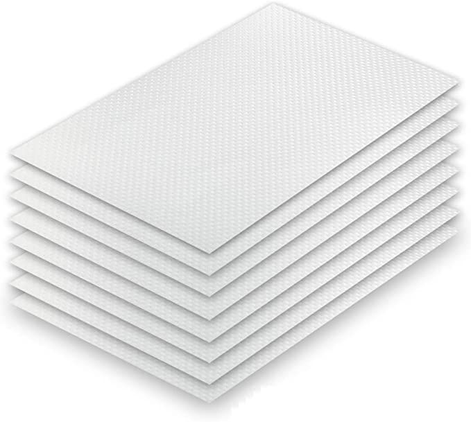 PABUSIOR Refrigerator Liners Mats Washable, 8PCS EVA Transparent 11.8"x17.7" Fridge Shelf Liner, ... | Amazon (US)