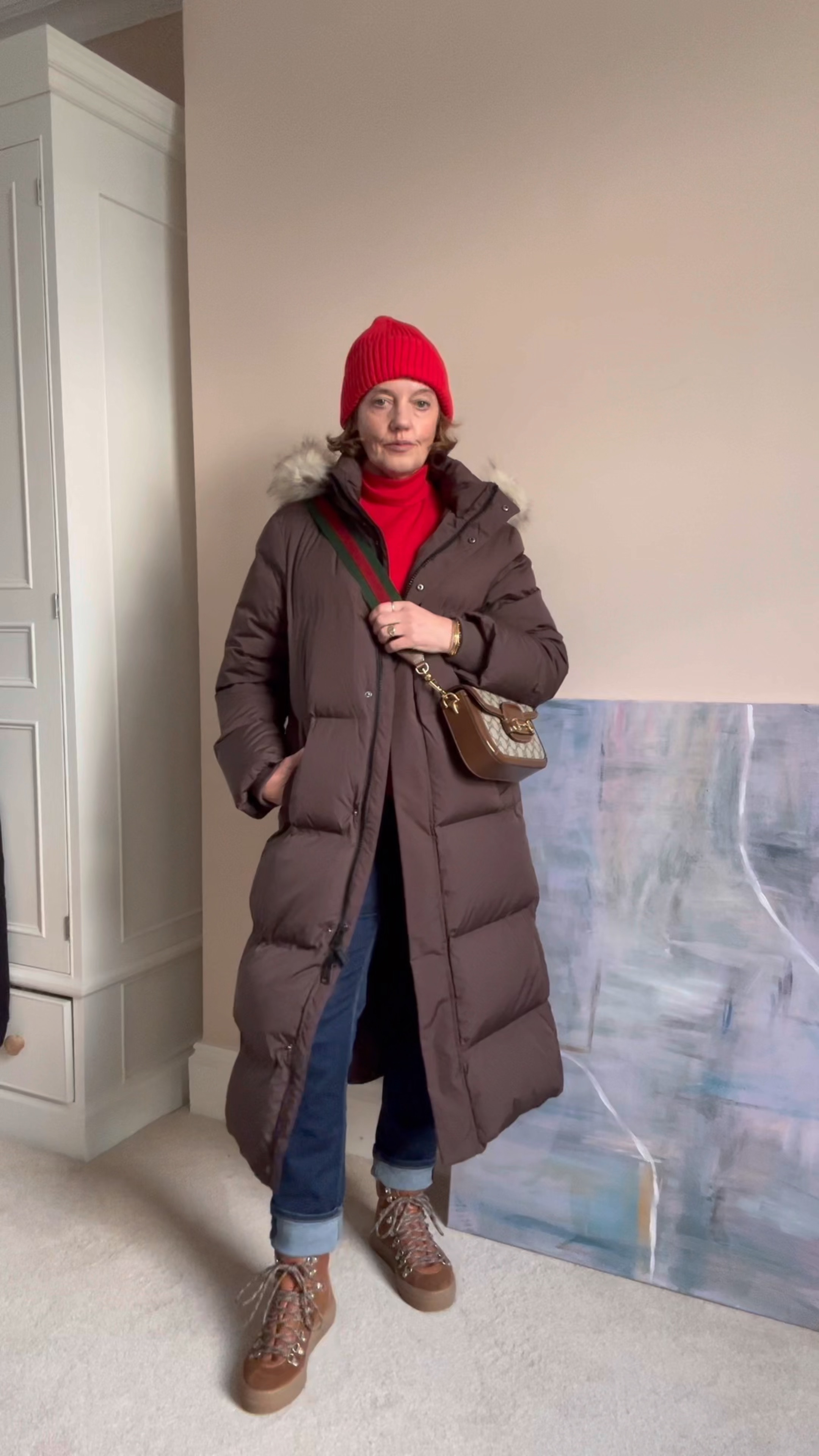 Cold weather dressing 
Puffer coat 
Winter boots 
Thermals 
Layering

#LTKSeasonal #LTKmidsize #LTKshoecrush