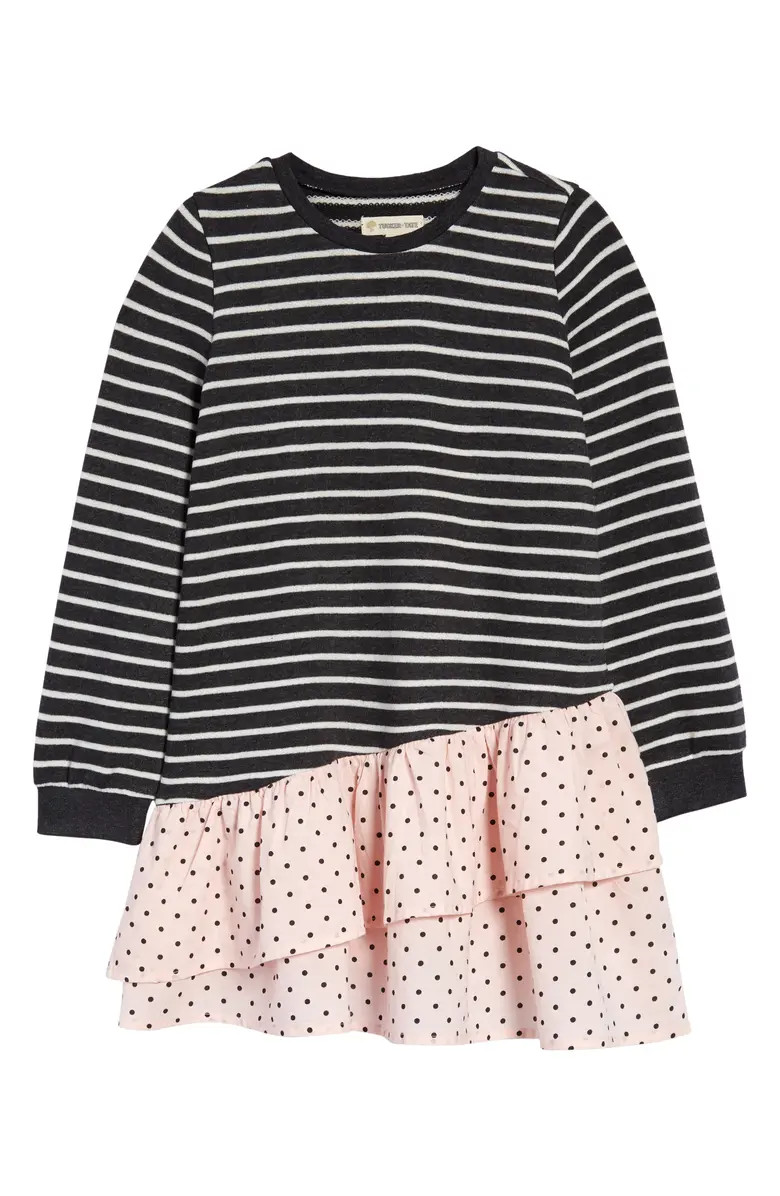 Kids' Long Sleeve Flounce Dress | Nordstrom