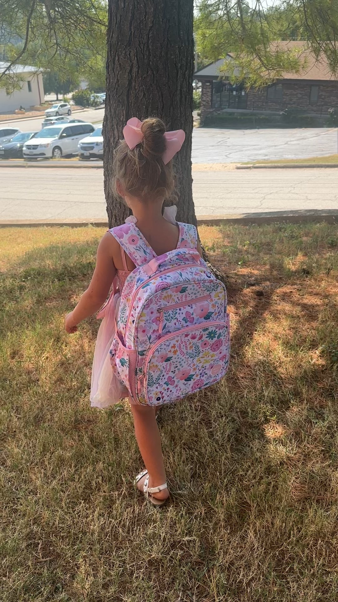 Back to school outfit! Loving this floral backpack from Amazon and her little chiffon rainbow dress. Too cute!!! 

#LTKKids #LTKGiftGuide #LTKHoliday