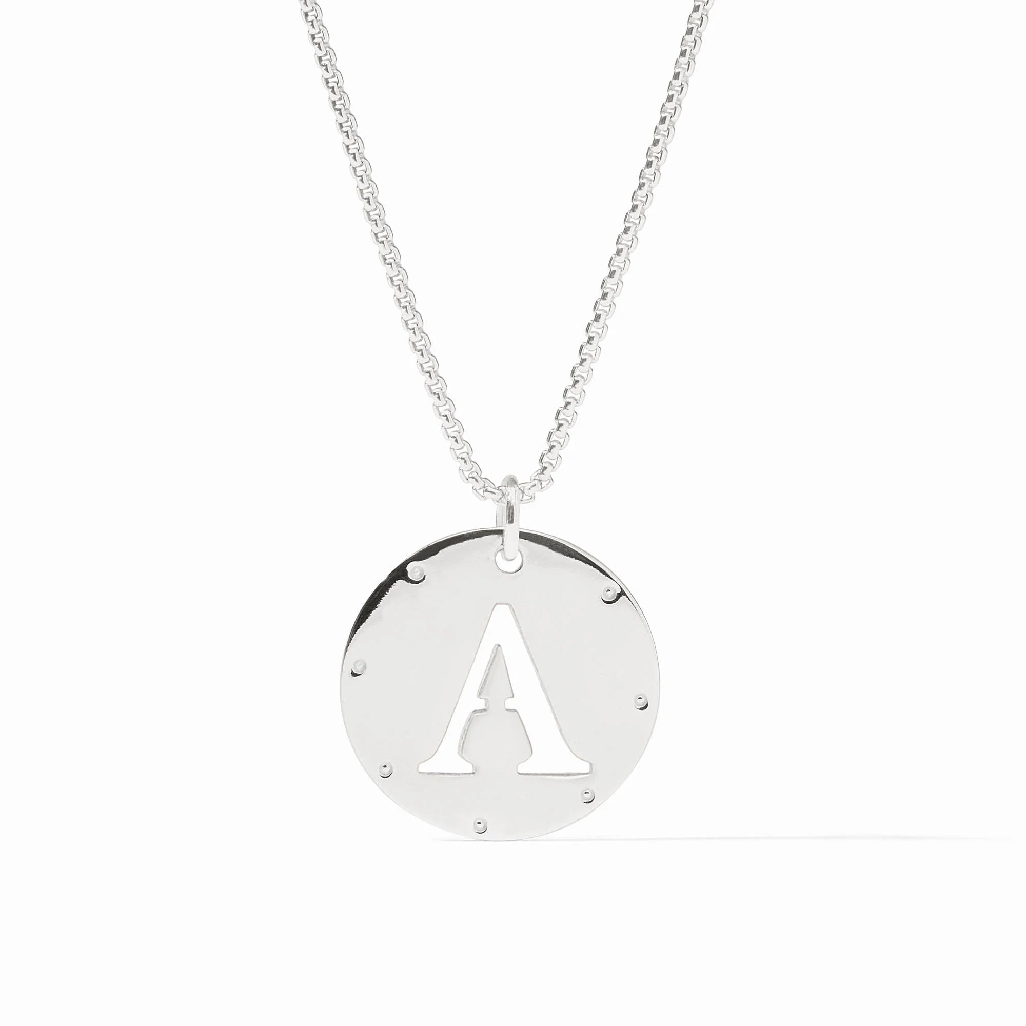 Monogram Silver Pendant Necklace | Julie Vos | Julie Vos
