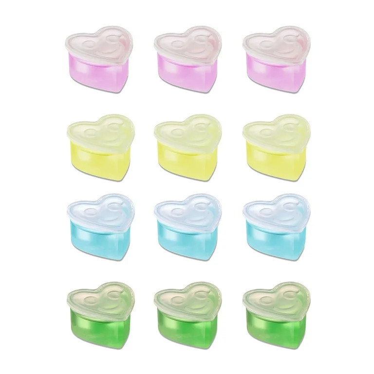 Mini Heart Slime Party Favors, Multicolor, 12 Count, Valentine's Day by Way To Celebrate | Walmart (US)