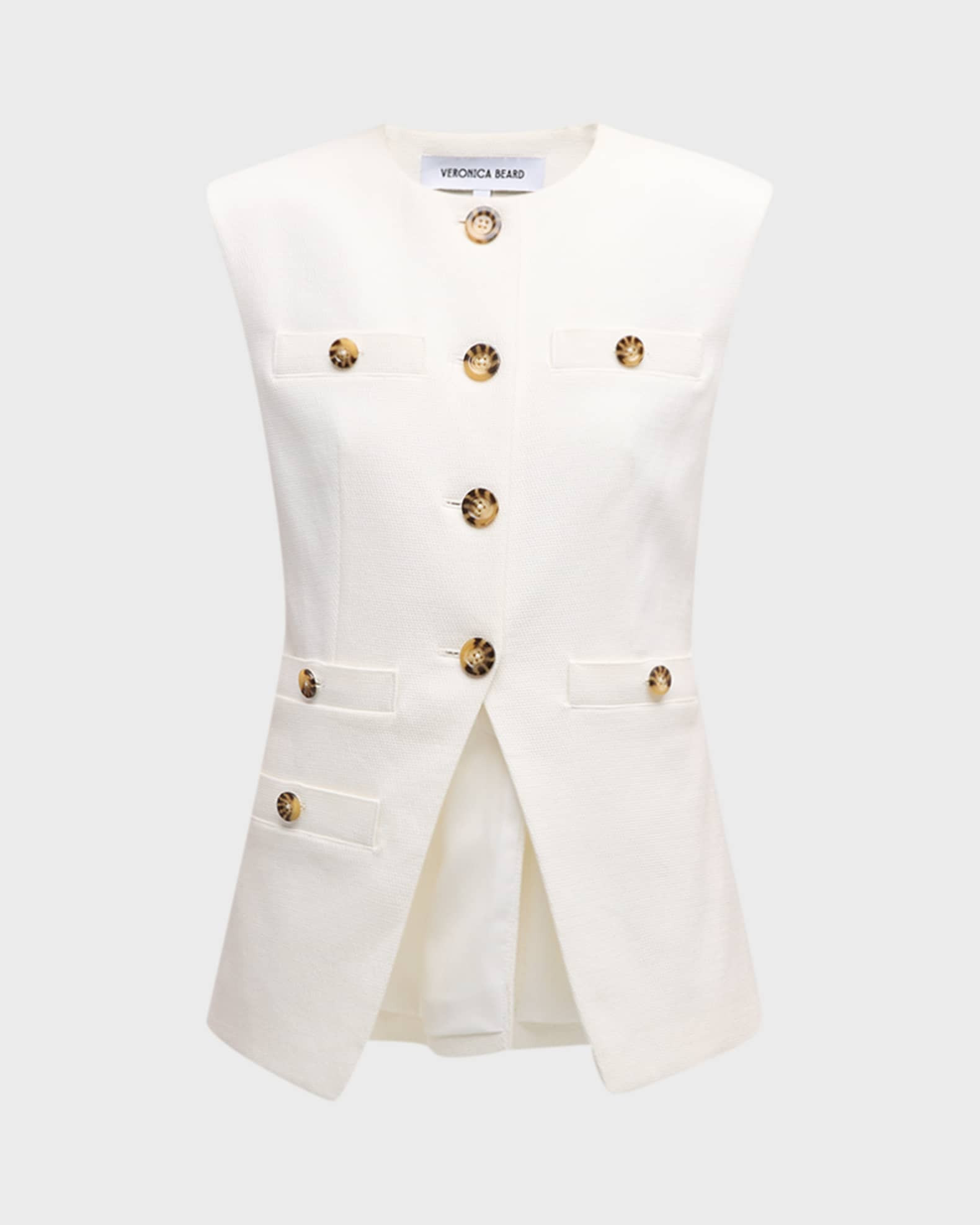 Veronica Beard Tamara Tailored Vest | Neiman Marcus