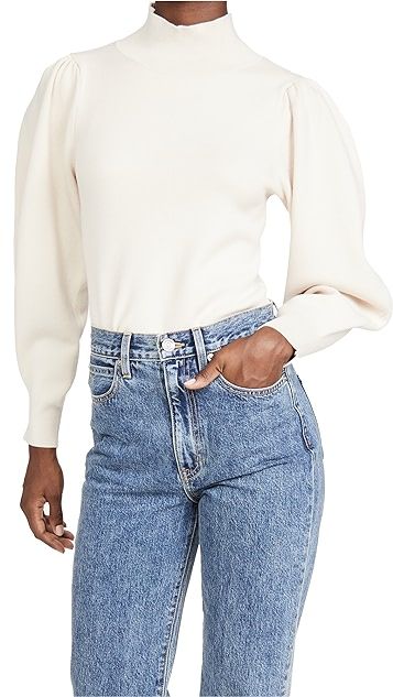 Solid Mock Neck Pullover | Shopbop