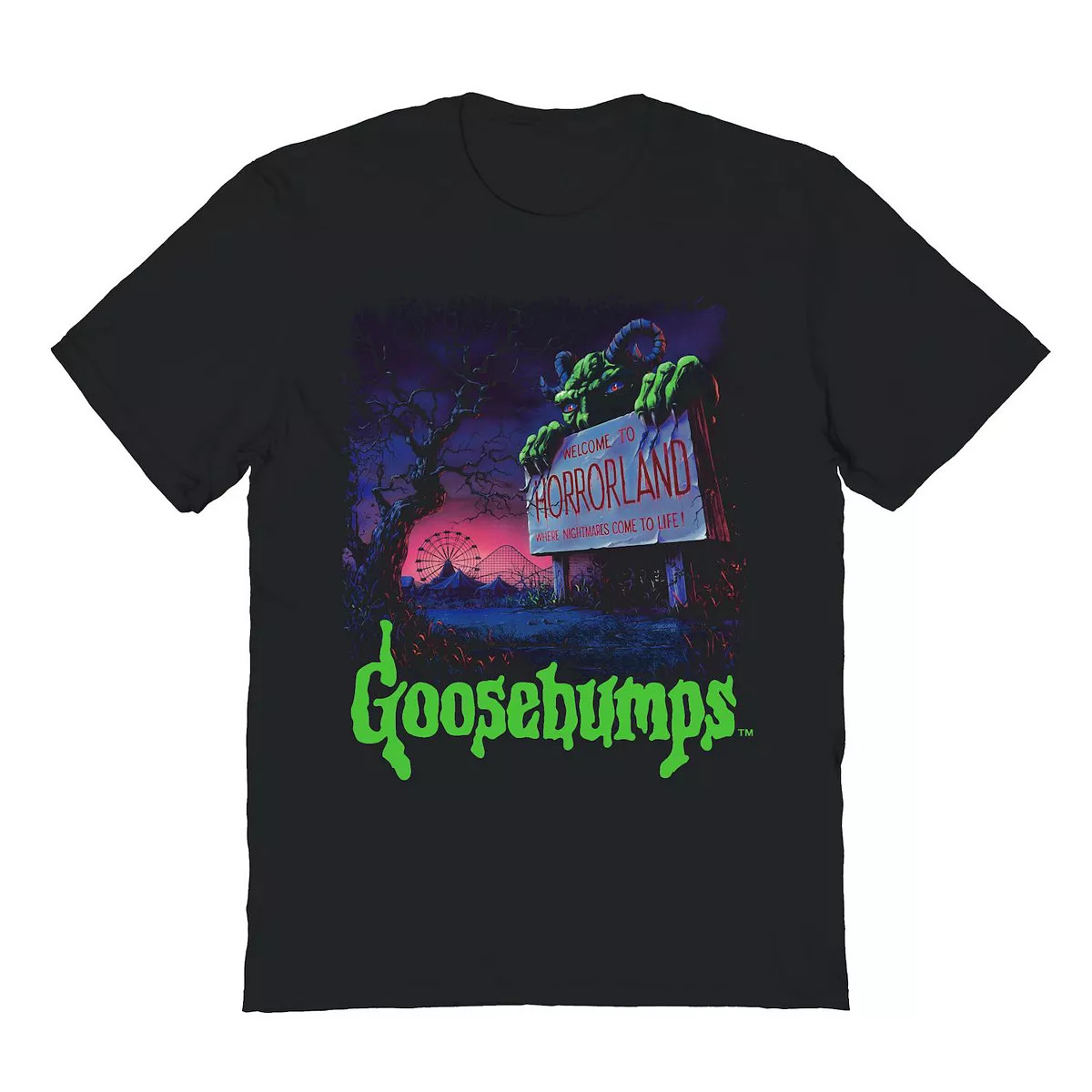 Men's Goosebumps Horrorland Sign Graphic Tee | Kohl's