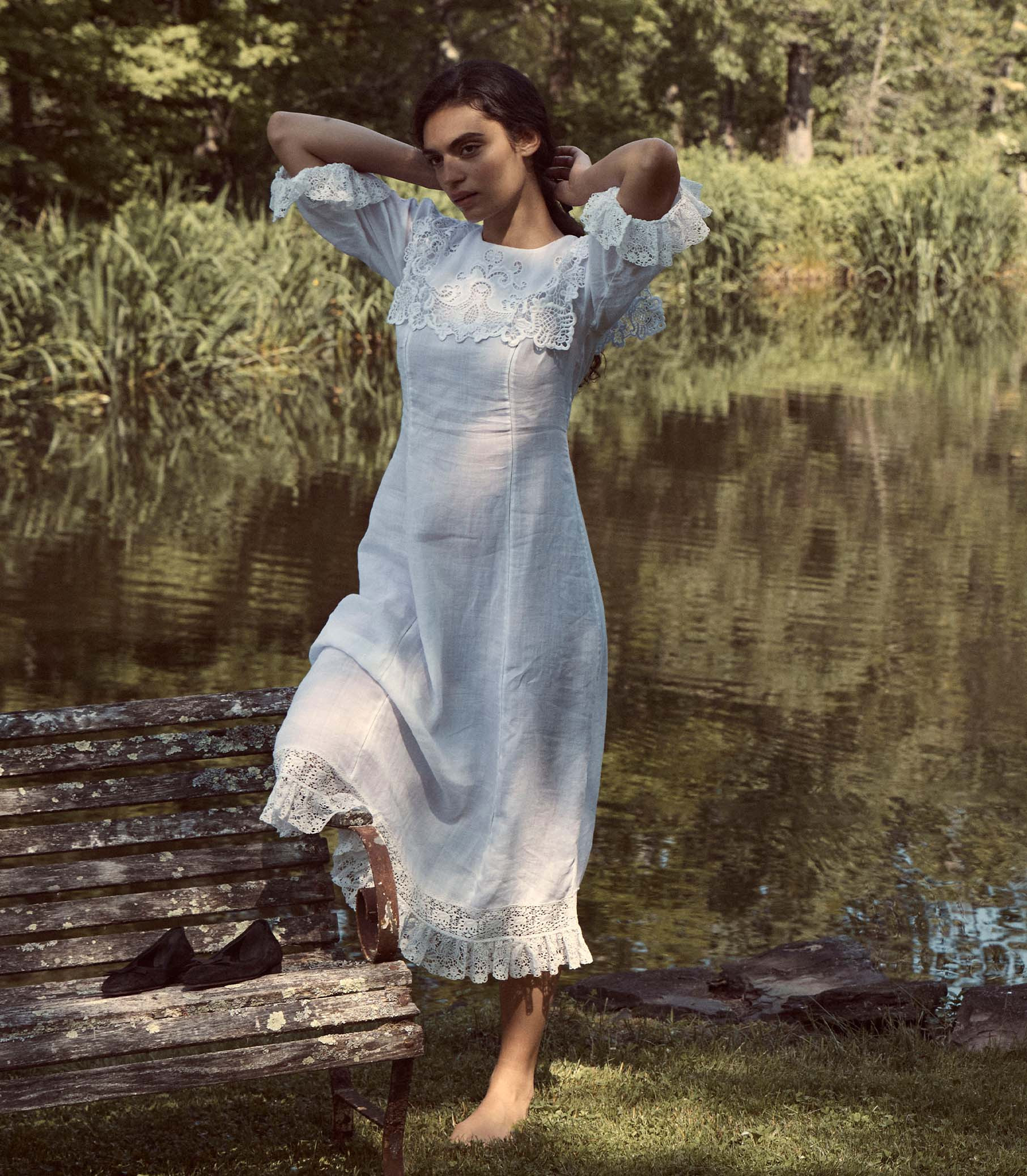 Calinda Dress - Salt | DÔEN | DOEN