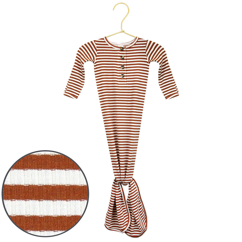 Boston Ribbed Knotted Gown | Lou Lou & Company