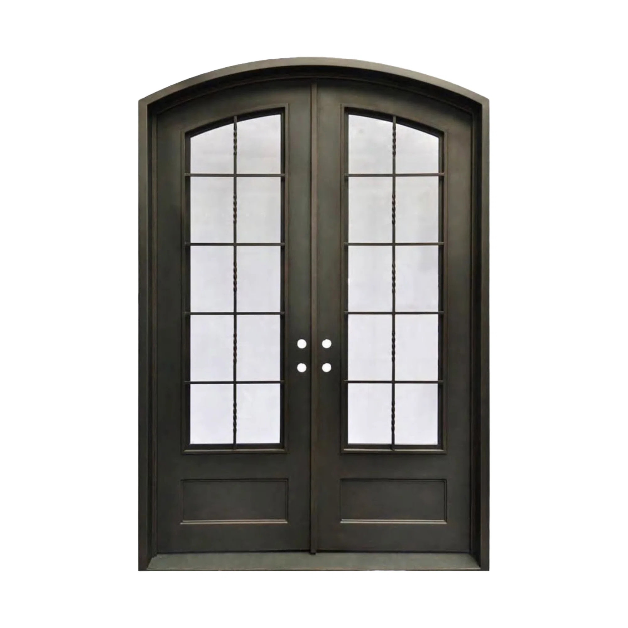 Saville Arch Wrought Iron Door | Wayfair North America