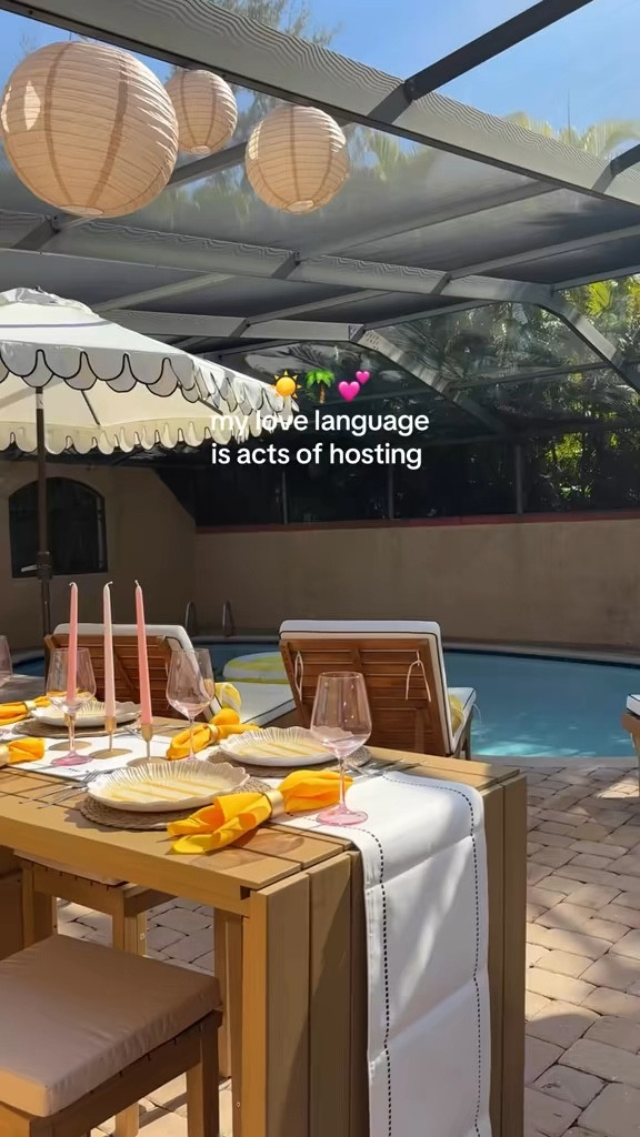 The cutest summer backyard patio / pool area transformation featuring Wayfair pieces on sale🌴🏡 obsessed with this bar and pool chairs 

#LTKHome