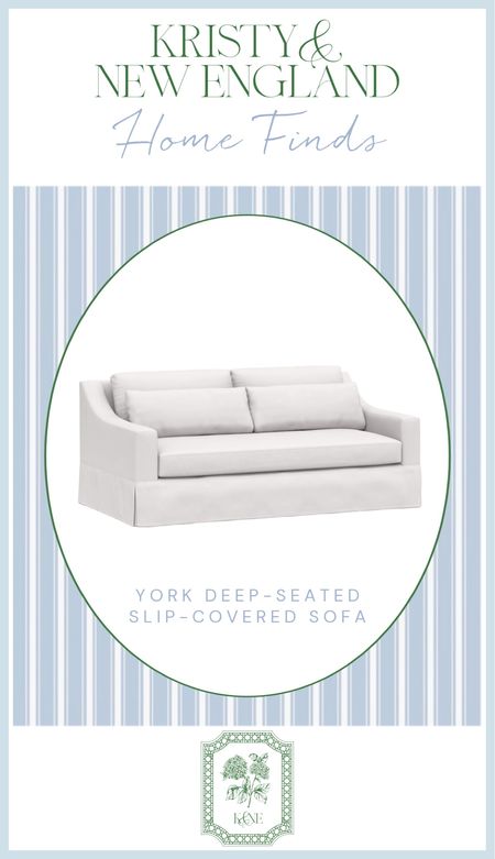 We love this slipcovered sofa so much we ordered another one to match for our living room. So easy to clean! Just pop the covers in the washing machine. Love the deep seated version and down wrapped cushions. Good quality and have had for 3 years and still looks new with kids and a dog. Available in 3 sizes and custom fabric options. 

#LTKstyletip #LTKhome