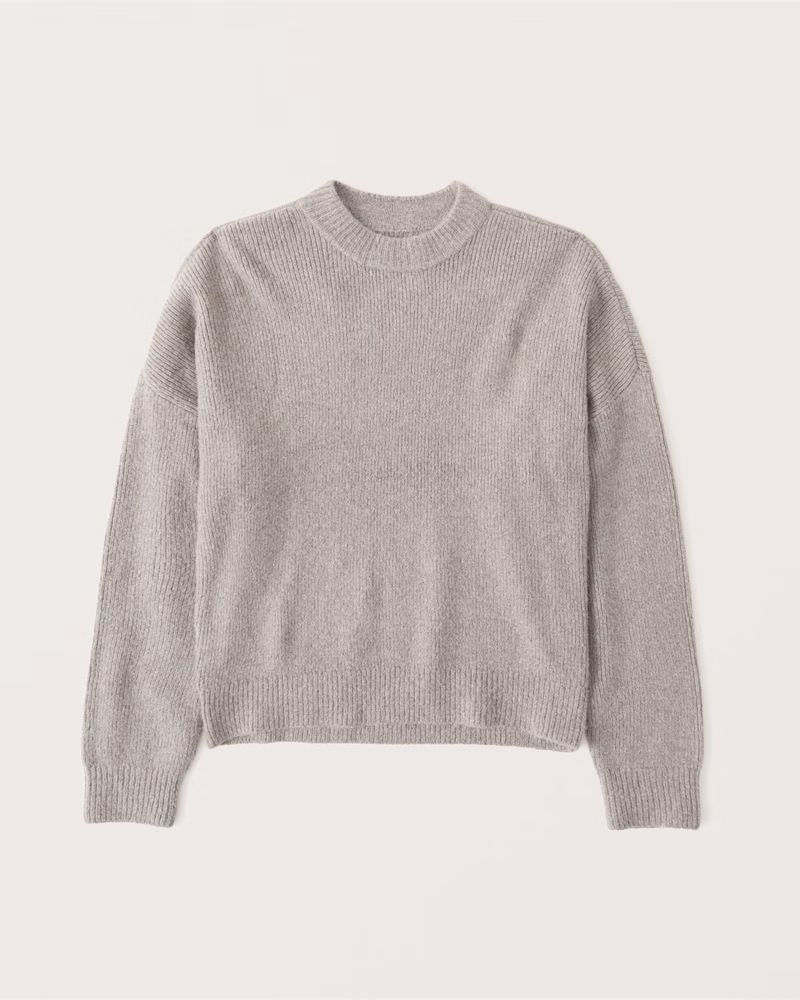 Matte Chenille Crew Sweater | Abercrombie & Fitch (US)