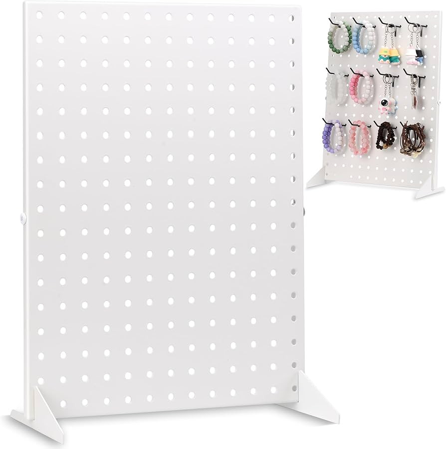 Pegboard Display Stand for Craft Shows & Fairs - Metal Store Display for Selling Accessories, Ear... | Amazon (US)