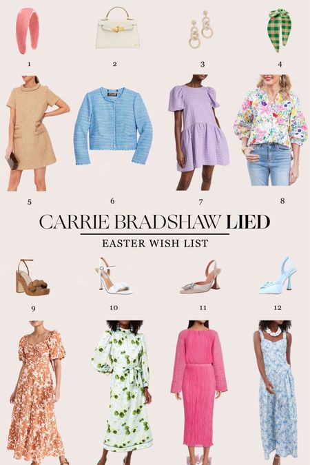 Easter picks - so many precious Easter dresses and pastels for spring that are extra ladylike. Full list on CarrieBradshawLied.com!

#LTKFind #LTKstyletip