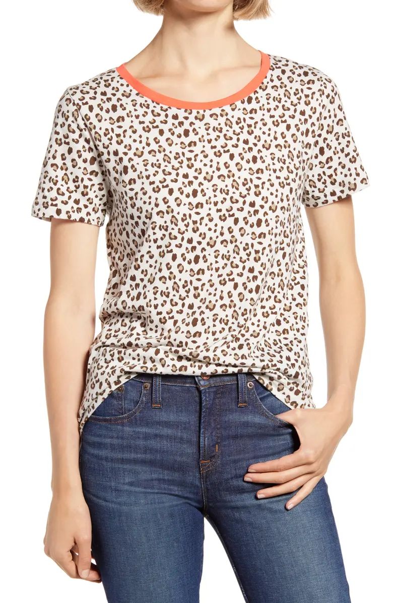 Leopard Print Ringer T-Shirt | Nordstrom