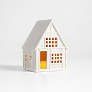 White Ceramic Holiday Tavern + Reviews | Crate & Barrel | Crate & Barrel