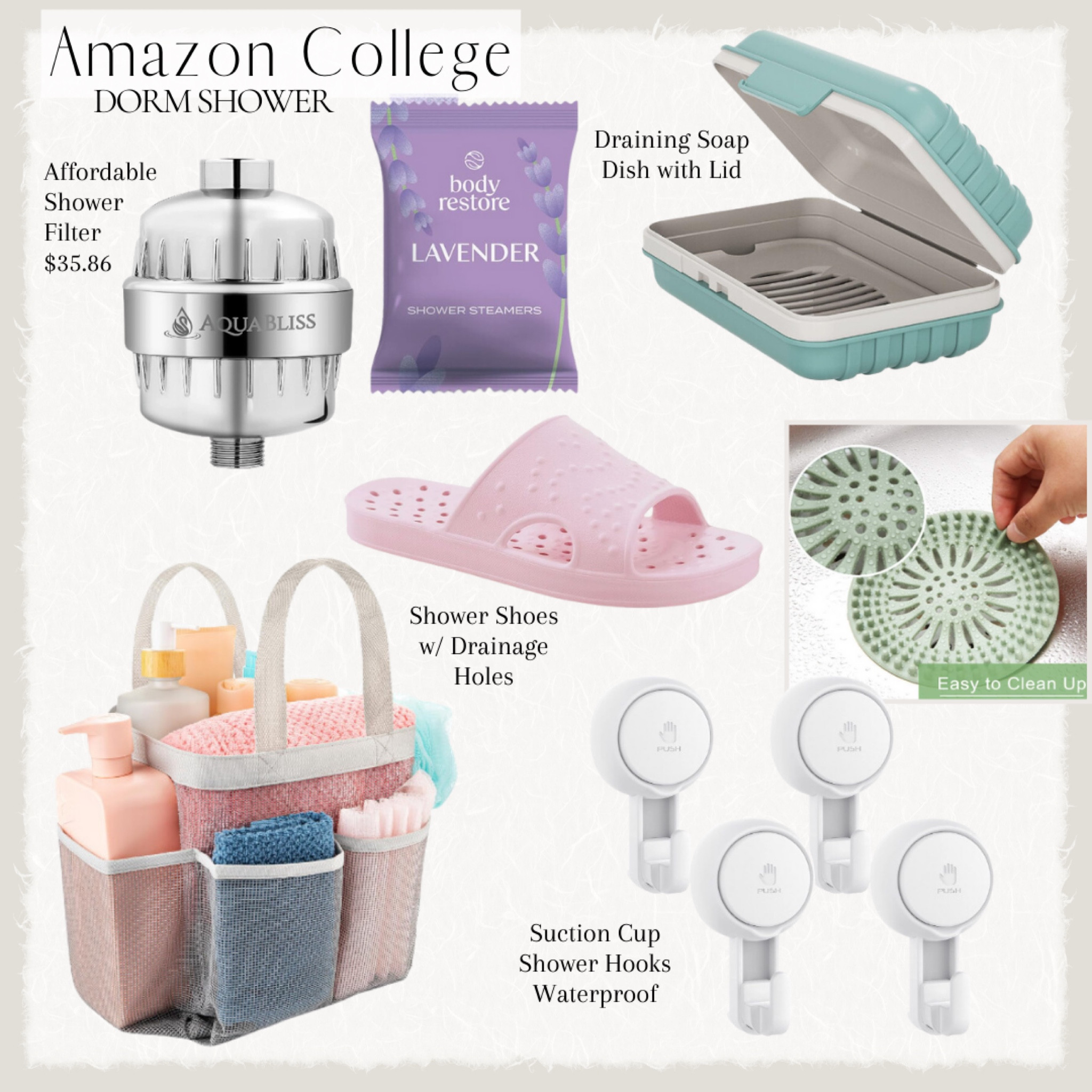 College dorm shower essentials #offtocollege2024

#LTKU #LTKHome #LTKBacktoSchool