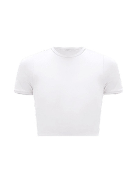 Wundermost Ultra-Soft Nulu Crewneck Cropped T-Shirt | Women's Short Sleeve Shirts & Tee's | lulul... | Lululemon (US)