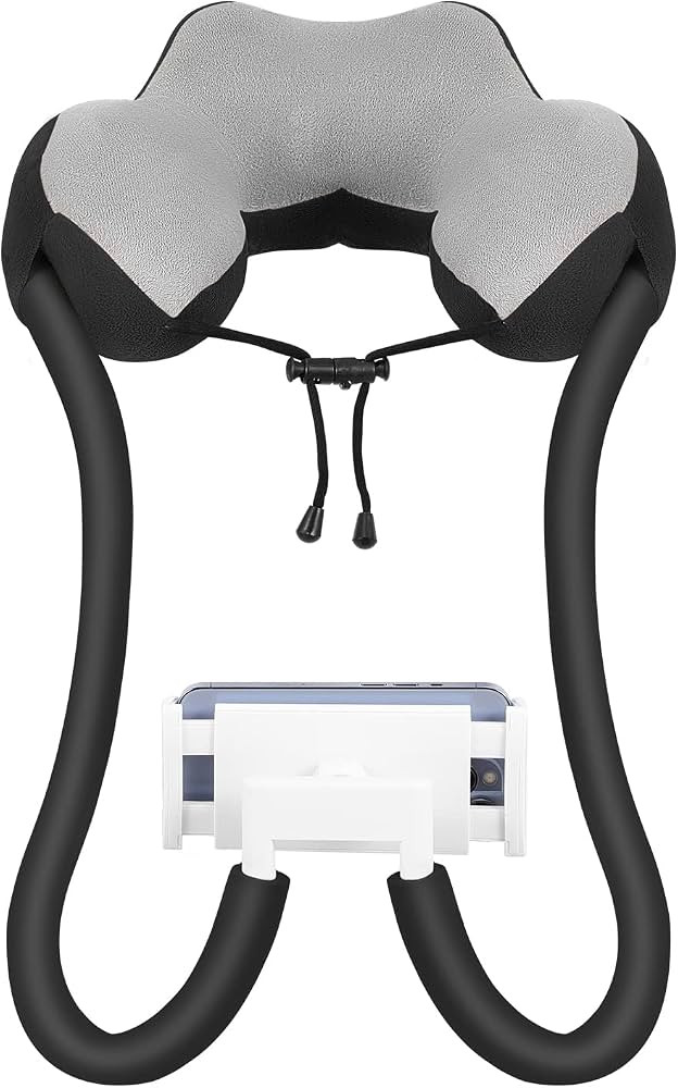 MoKo Neck Phone Holder, Lazy Gooseneck Phone Pillow Holder Bracket, 360\u00b0Rotate Phone Tablet ... | Amazon (US)