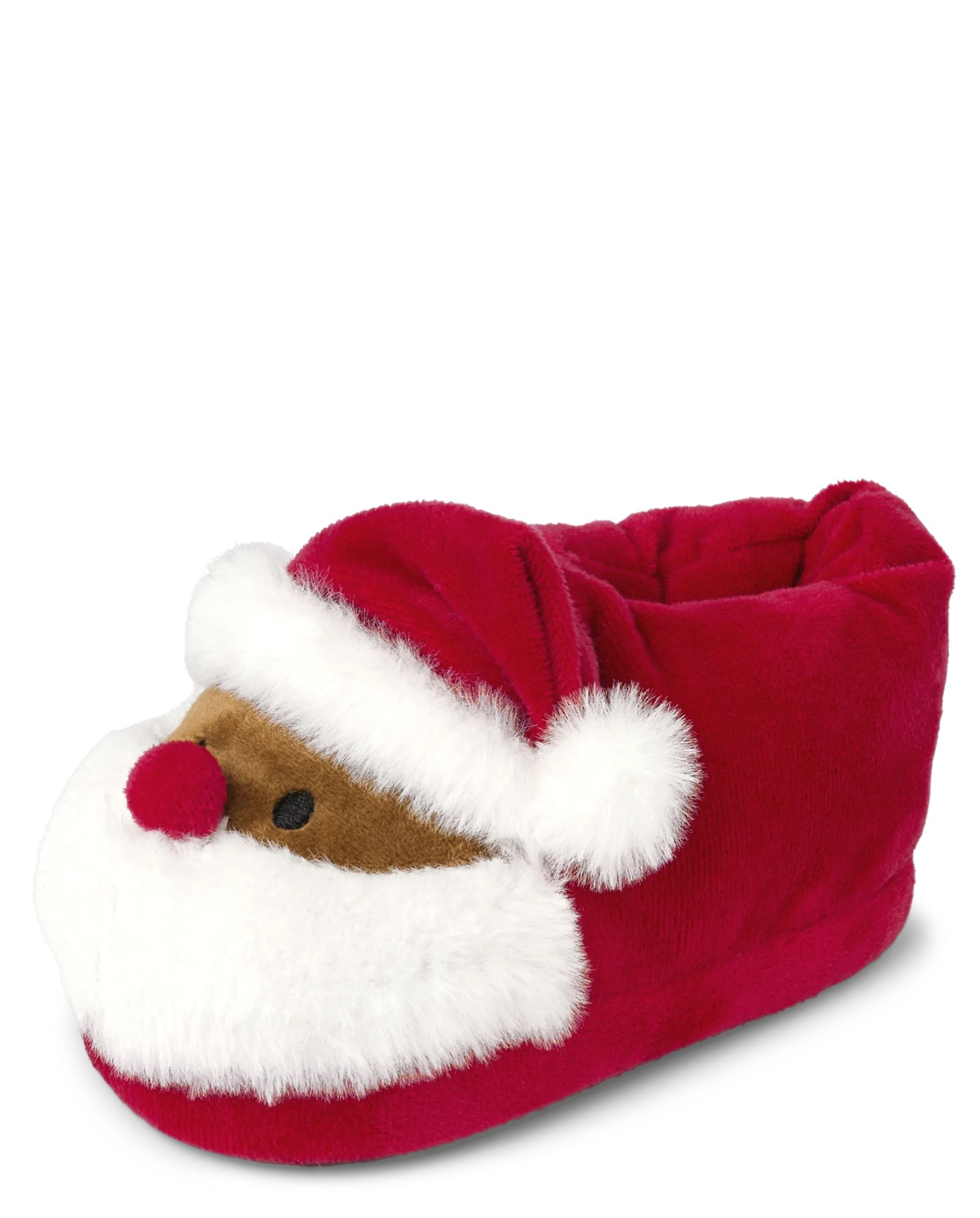 Unisex Toddler Matching Family Santa Slippers - ruby | The Children's Place