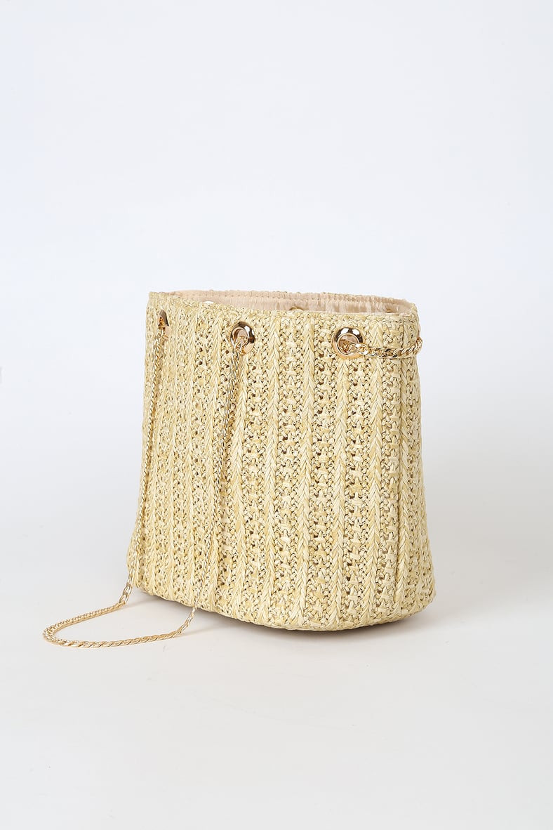 Miles to Go Beige Straw Mini Bag | Lulus