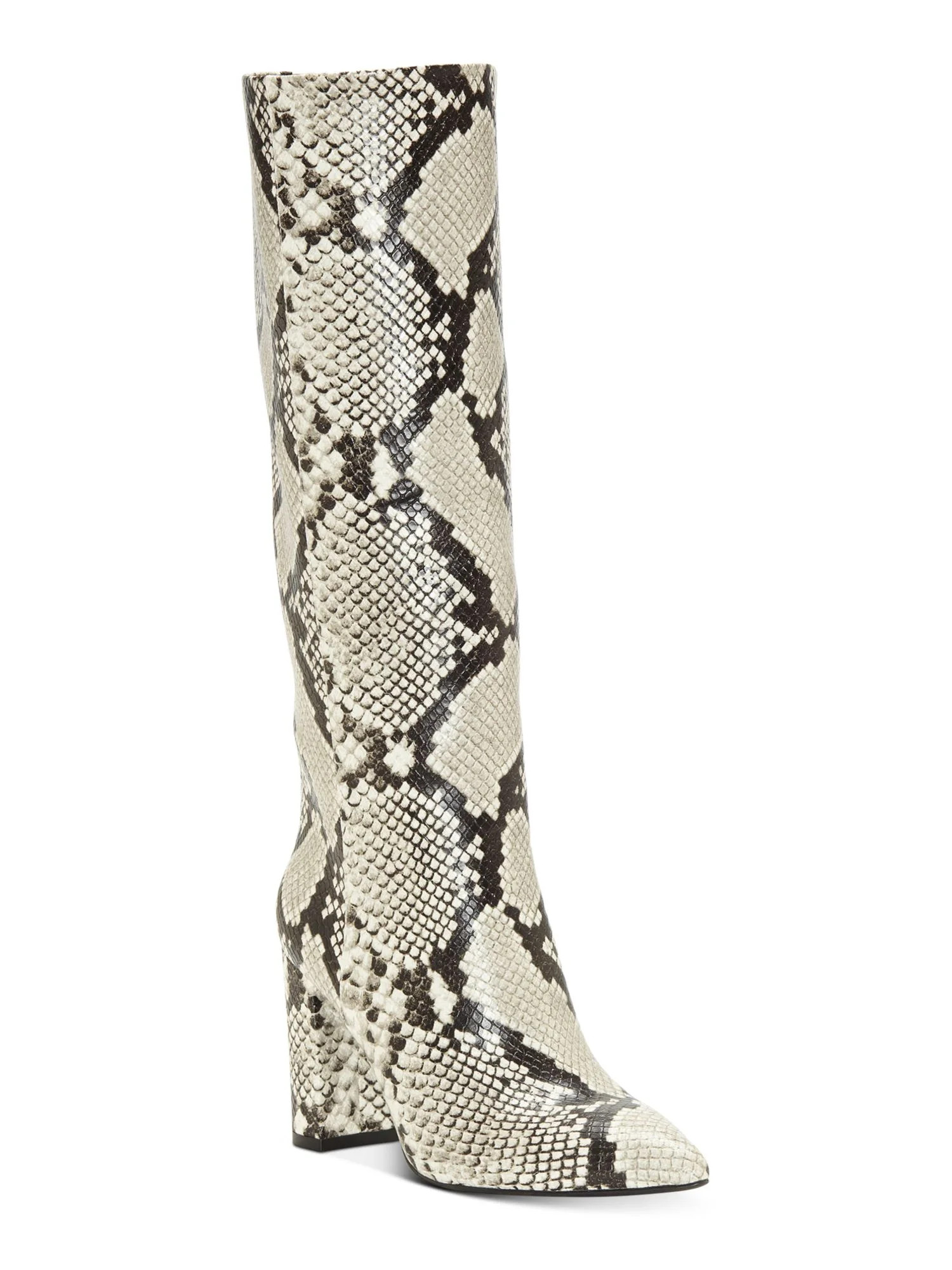 INC Womens Paiton Snake Print Knee-High Boots White 7.5 Medium (B,M) | Walmart (US)