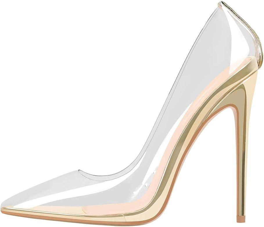 MissHeel Clear Pump Heels Pointed | Amazon (US)