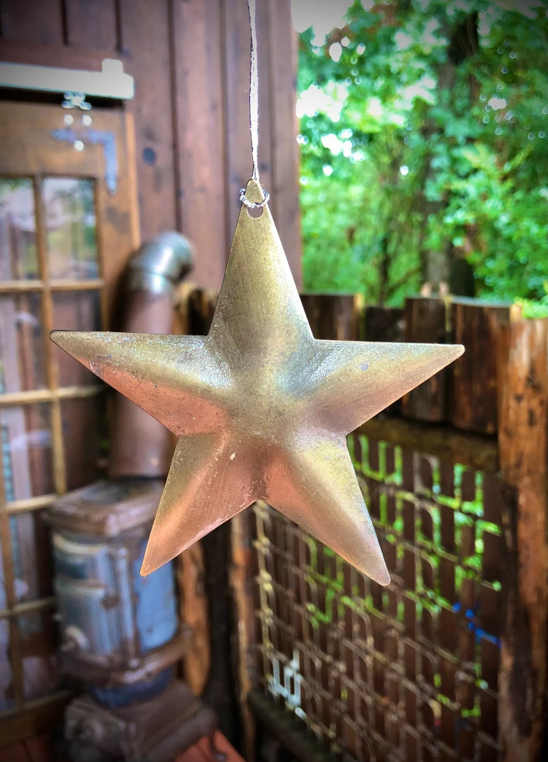 Set of 6 Original Flat Metal Ornaments Star Ornament Set - Etsy | Etsy (US)