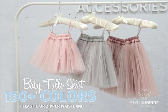 Baby tutu Tulle skirt flower girl, todler skirt 1st birthday, trendy baby clothing, small girl tulle | Etsy (US)