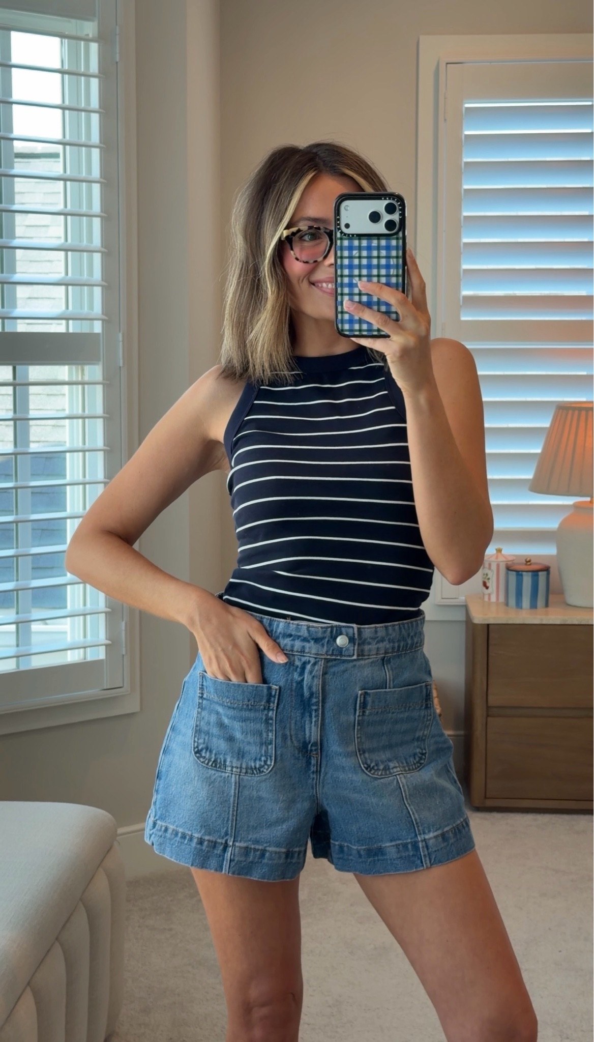 These shorts were one of my favorite Walmart finds from yesterday’s denim try-on 🤍 Only $28! They didn’t have my size, so I grabbed the 2, and even though they’re a little roomy, I actually love the fit! Comfortable through the waist, easy to wear, and they look way more expensive than they are!! Paired them with this striped tank in XS, it’s a cotton/spandex blend so it has the perfect amount of stretch and feels so good on!!

#LTKootd #LTKgrwm #LTKdayinmylife