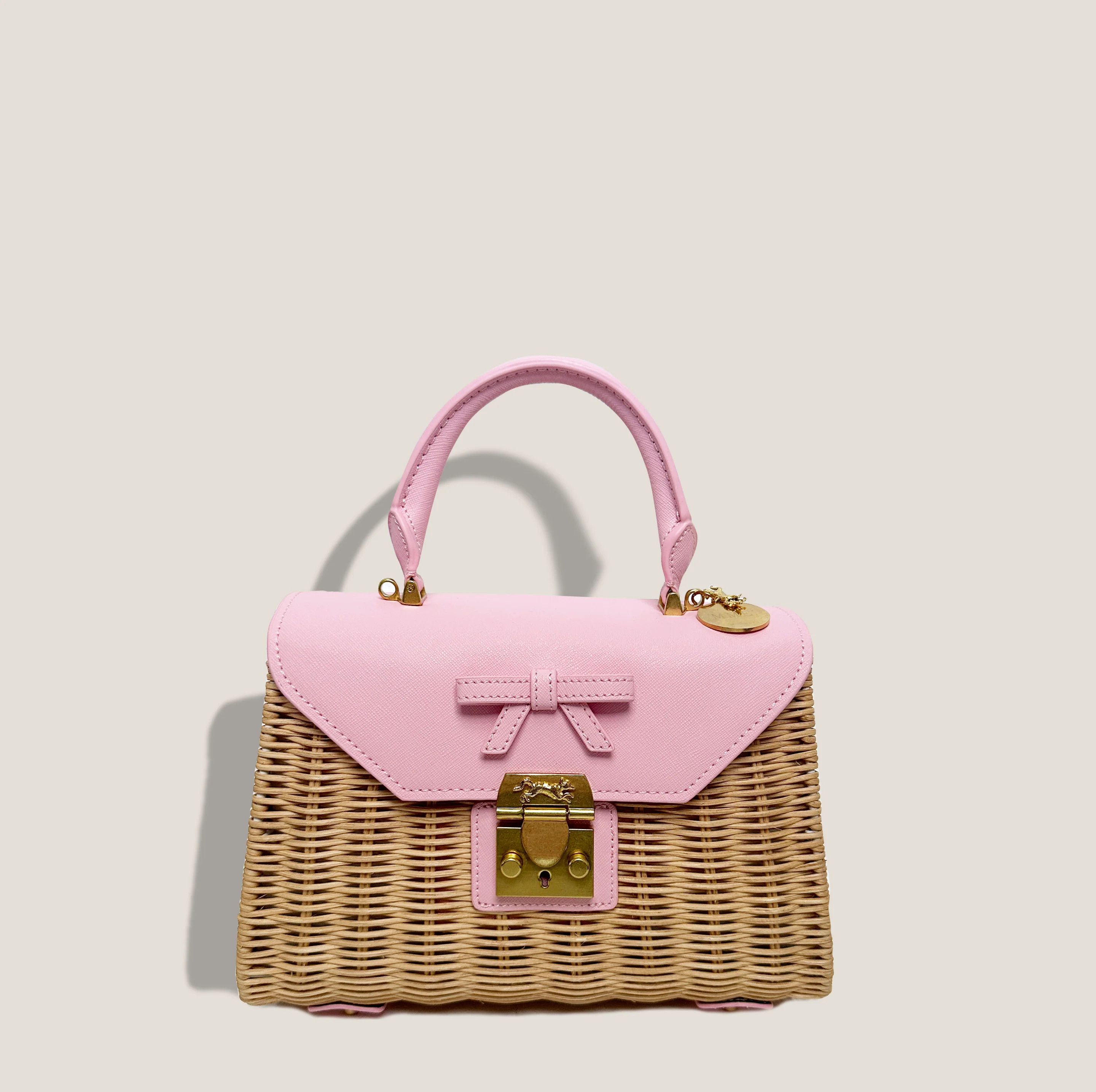 MME. AUDREY BASKET  Bag - ROSE | MME.MINK