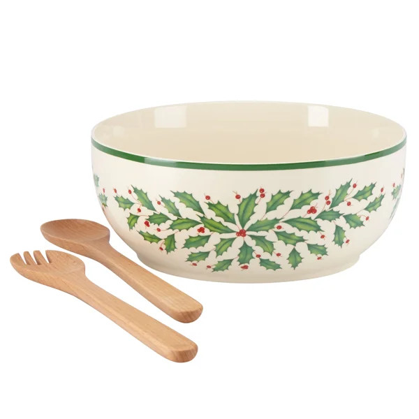Lenox Holiday Porcelain China Salad Bowl | Wayfair North America