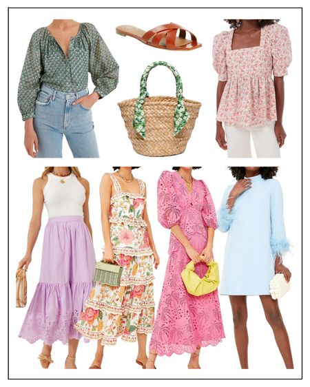 From bright and floral midi dresses, to flowy maxi skirts, rattan bags, and sandals these are some of my favorite Tuckernuck new arrivals for summer.

#LTKunder100 #LTKshoecrush #LTKSeasonal