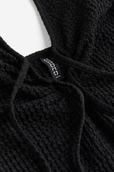 Textured-knit Tie-detail Dress | H&M (US + CA)