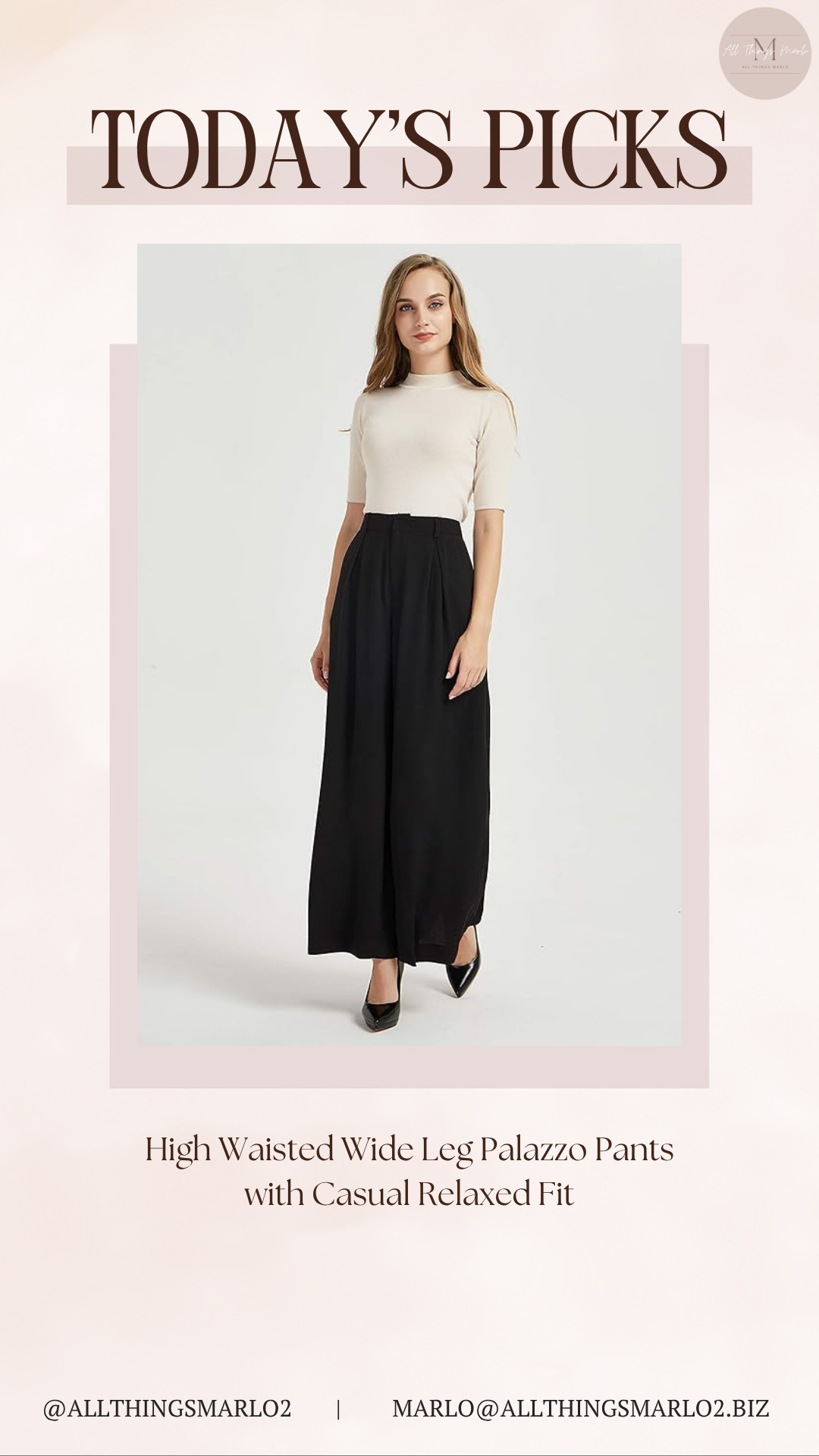 High Waisted Wide Leg Palazzo Pants with Casual Relaxed Fit 

 #LTKSeasonal #LTKWorkwear #LTKTravel