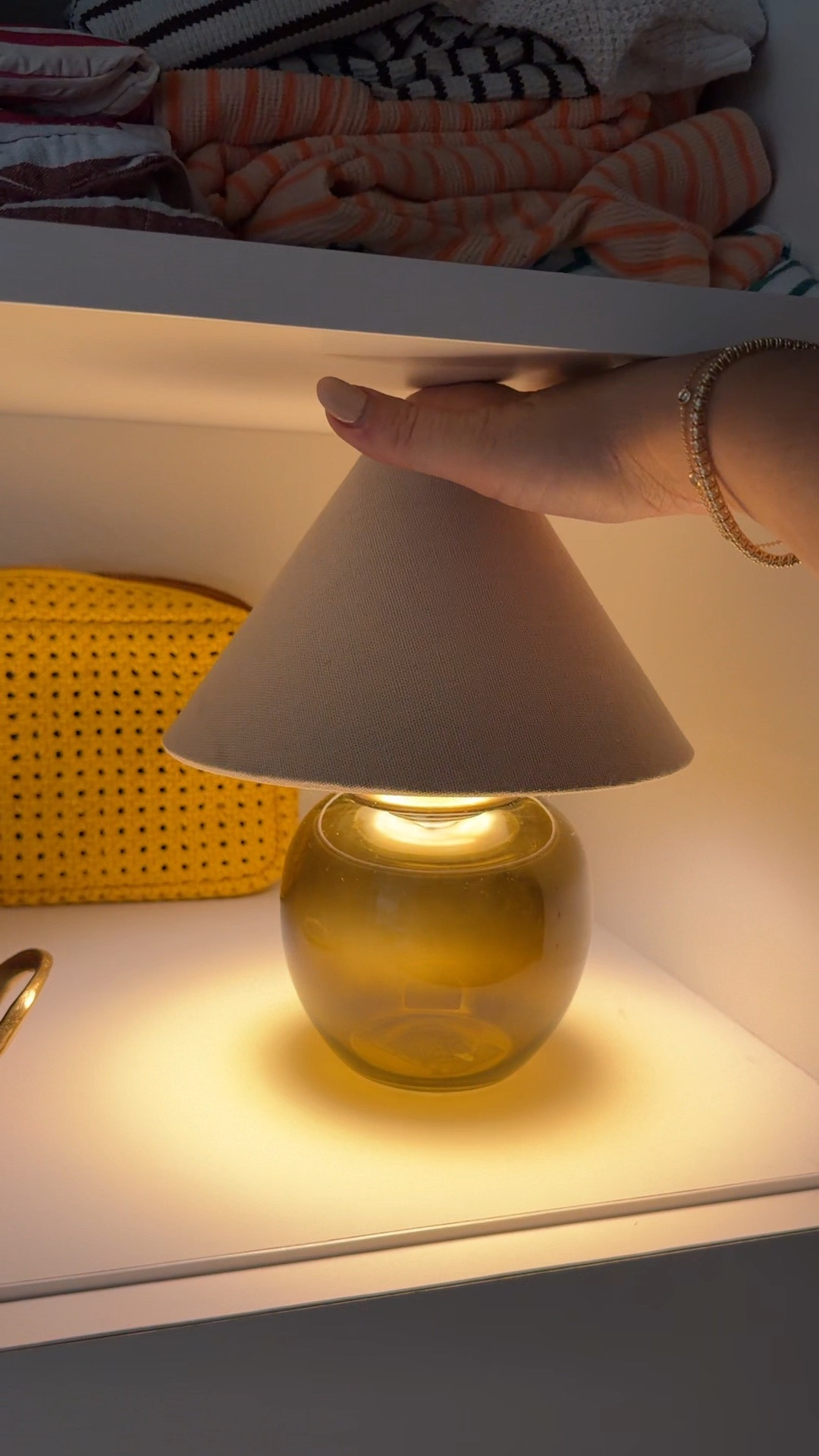 A cute little $18 mini rechargeable lamp that I put in my closet to avoid the personal assault of the big light at 6am😅 #walmartfiind #rechargablelamp #closetlamp

#LTKHome