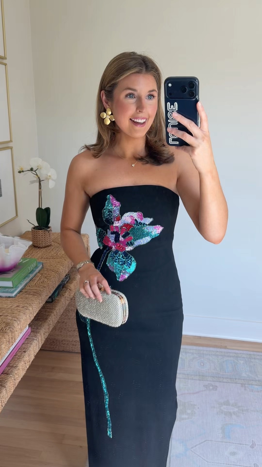 Black tie optional wedding guest dress! Wearing a 2