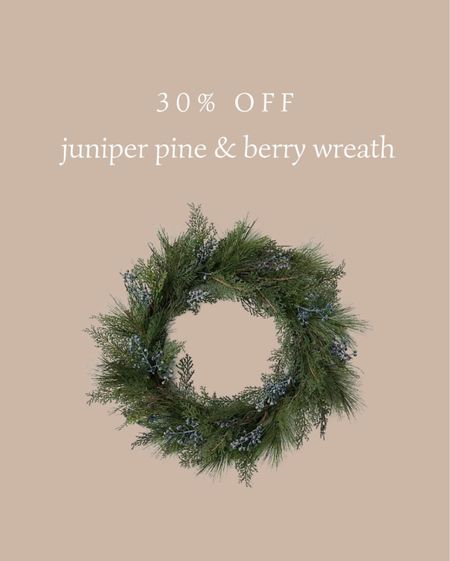 30% off this gorgeous juniper pine & berry wreath at Kirklands. Comes in two sizes. Also linked some cedar garland and a cedar wreath along with a simple linen tree skirt, brass bells and tree ornaments all from Kirklands.

#LTKsalealert #LTKHoliday #LTKSeasonal