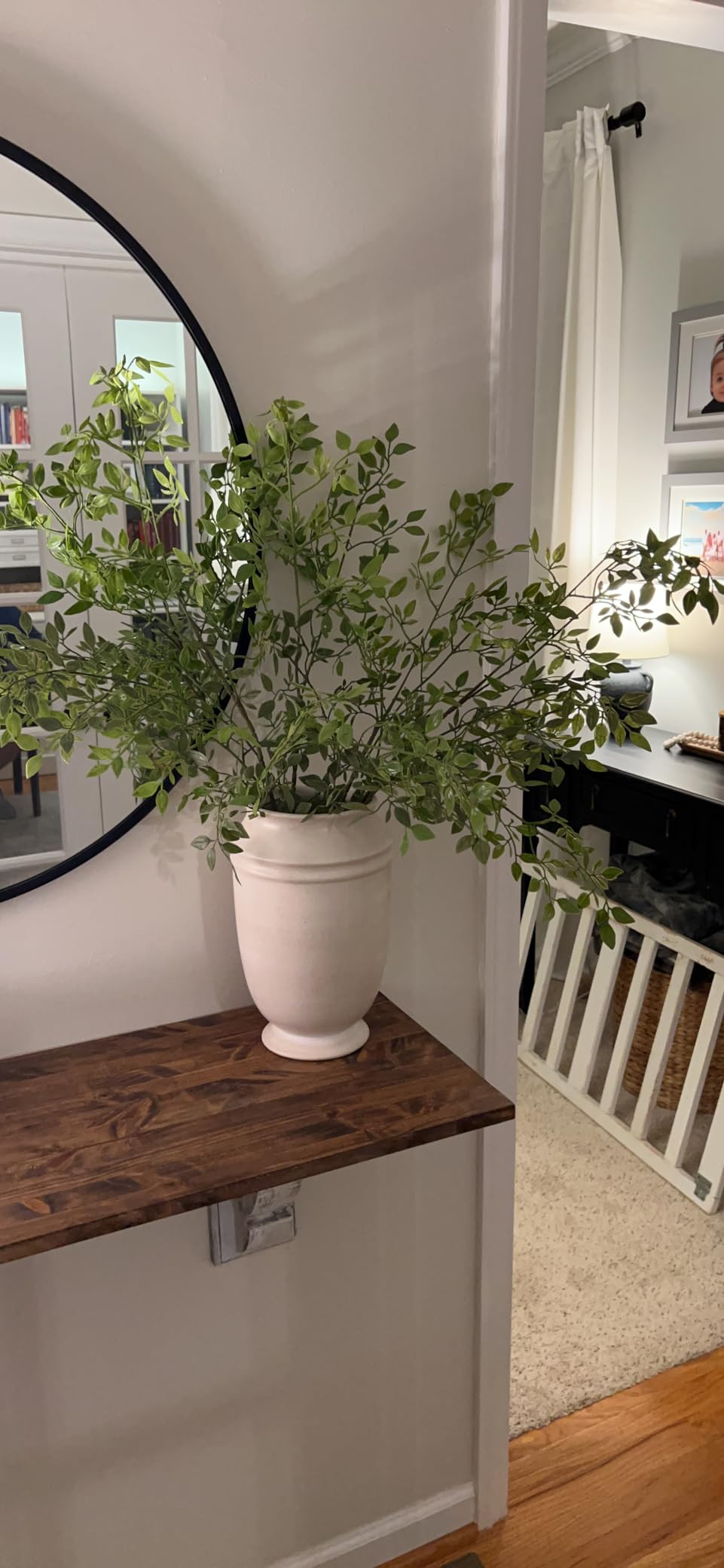 CEWOR Faux Branches Artificial Plants 2PCS 43.3 Inch Green Nandina Tall Plants for Wedding Shop Garden Office Home Décor Greenery Stems for Vase Indoor | Amazon (US)