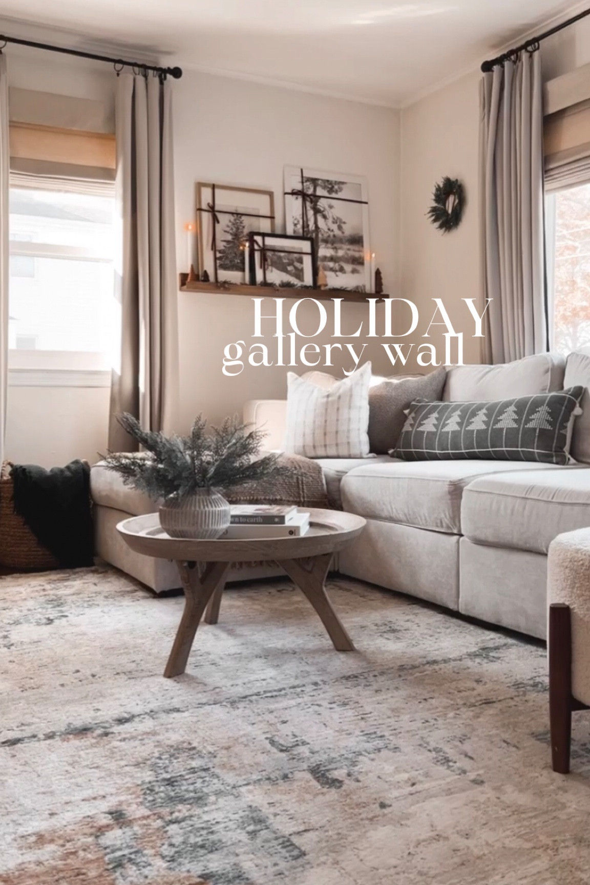 Holiday gallery wall, cozy Christmas corner 

#LTKhome #LTKHoliday