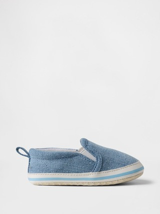 Baby Denim Slip-On Sneakers | Gap Factory