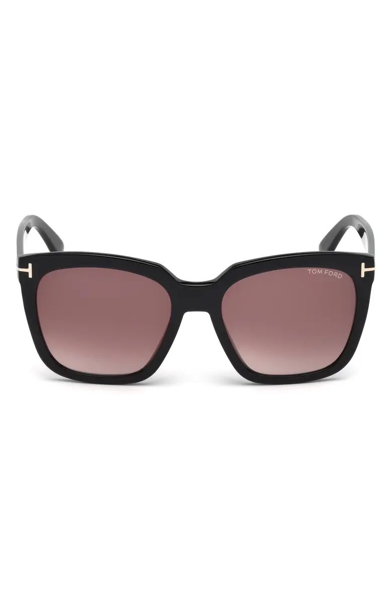 TOM FORD Amarra 55mm Gradient Square Sunglasses | Nordstrom | Nordstrom