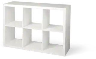 CANVASCANVAS Invermere 6-Cube Storage Organizer, Bookcase/Bookshelf, White#168-0076-2 | Canadian Tire