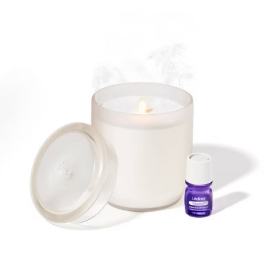 Lifelines Flameless Candle Diffuser - Frosted Glass Cream | Target