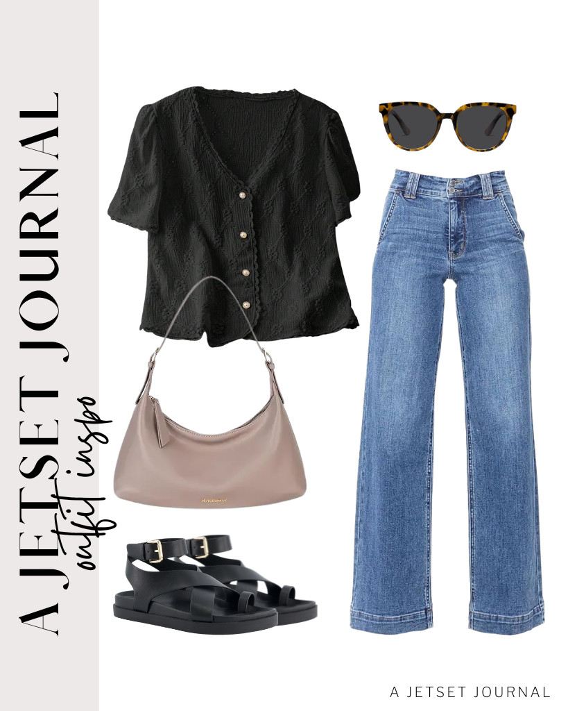 This black embroidered blouse and wide-leg jeans combo is an awesome choice for a neat look. Use these CUSHIONAIRE ankle wrap sandals that vibe with this look, then accessorize with PAVOI stud earrings and a Montana West shoulder purse. Remember to wear your SOJOS polarized sunglasses!

#LTKSeasonal #LTKSaleAlert #LTKTravel

 

 