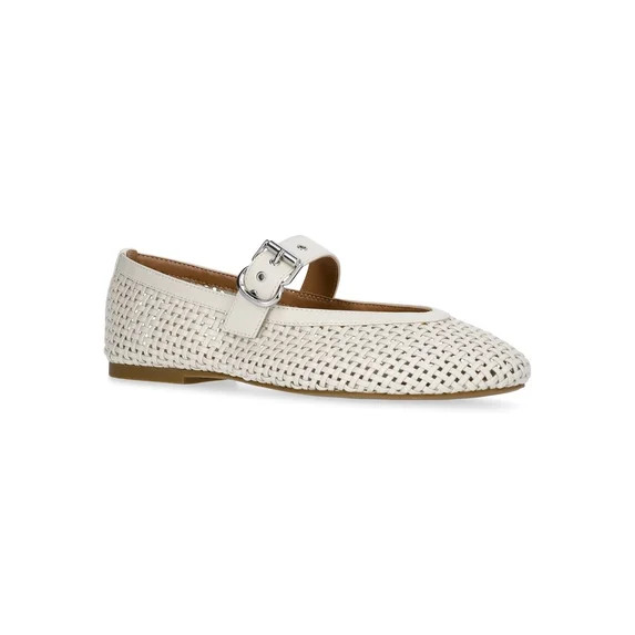 Free Assembly Women's Woven Mary Jane Ballet Flats | Walmart (US)